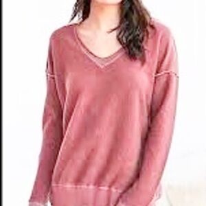 TRULY MADLY DEEPLY V Neck Sweatshirt Urban Outfit